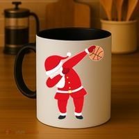 Basketball Dabbing Santa Coffee Mug thumb 4
