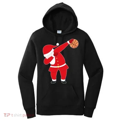 Basketball Dabbing Santa Women's Hoodie