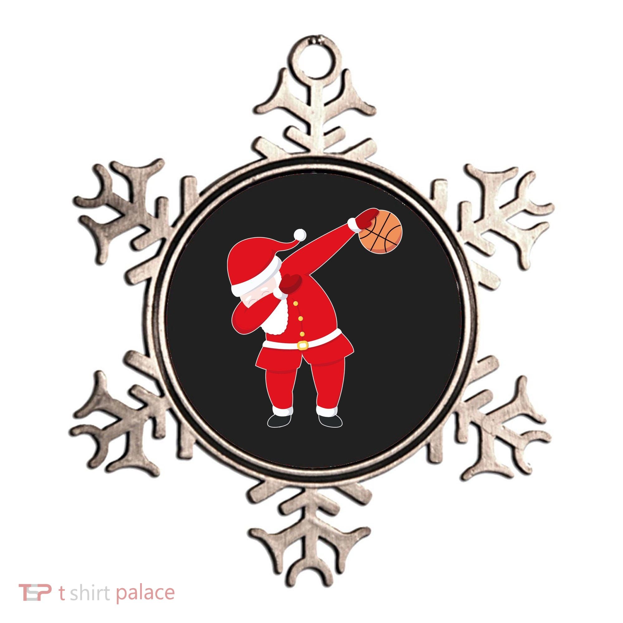 Basketball Dabbing Santa Ornament