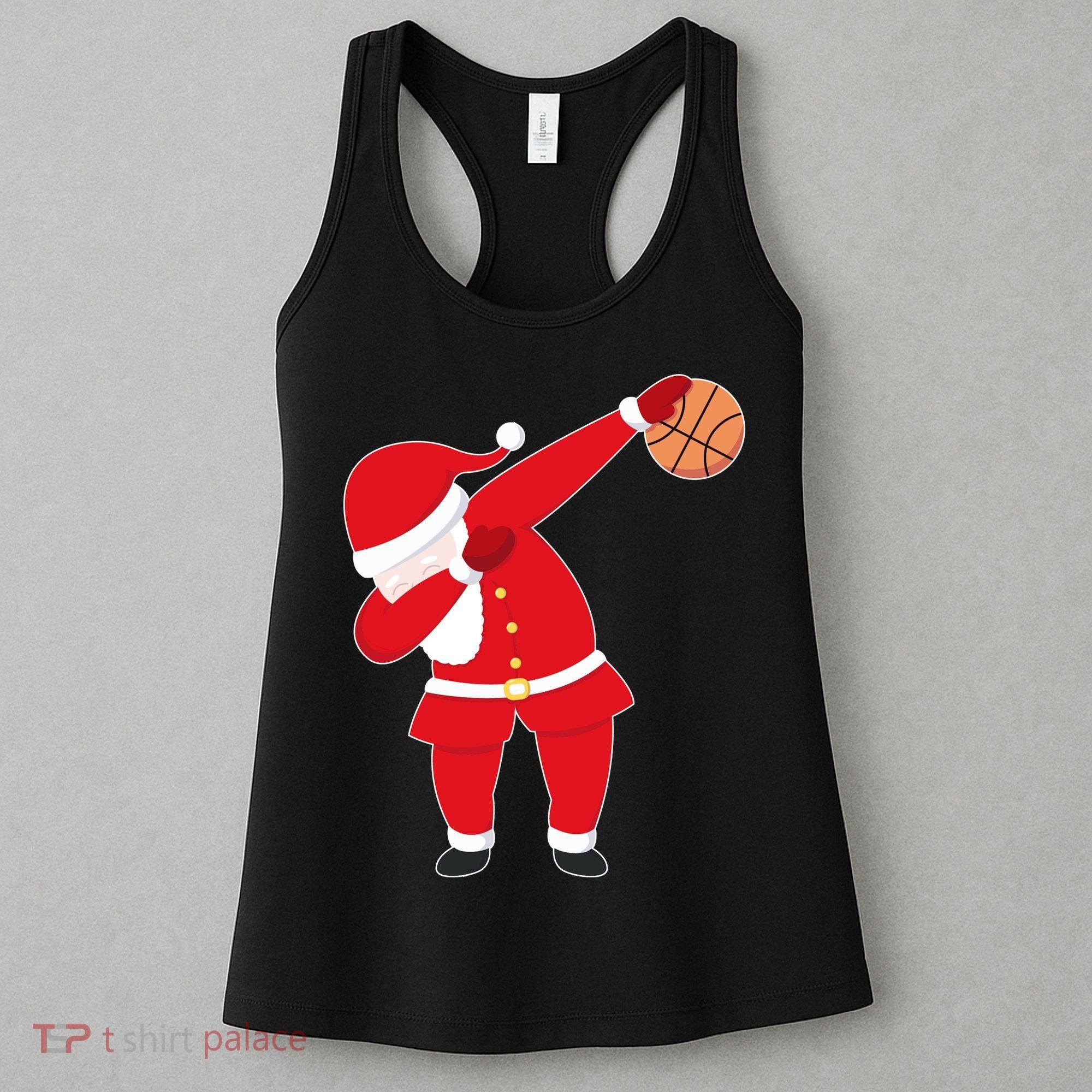 Basketball Dabbing Santa Women's Tank Top