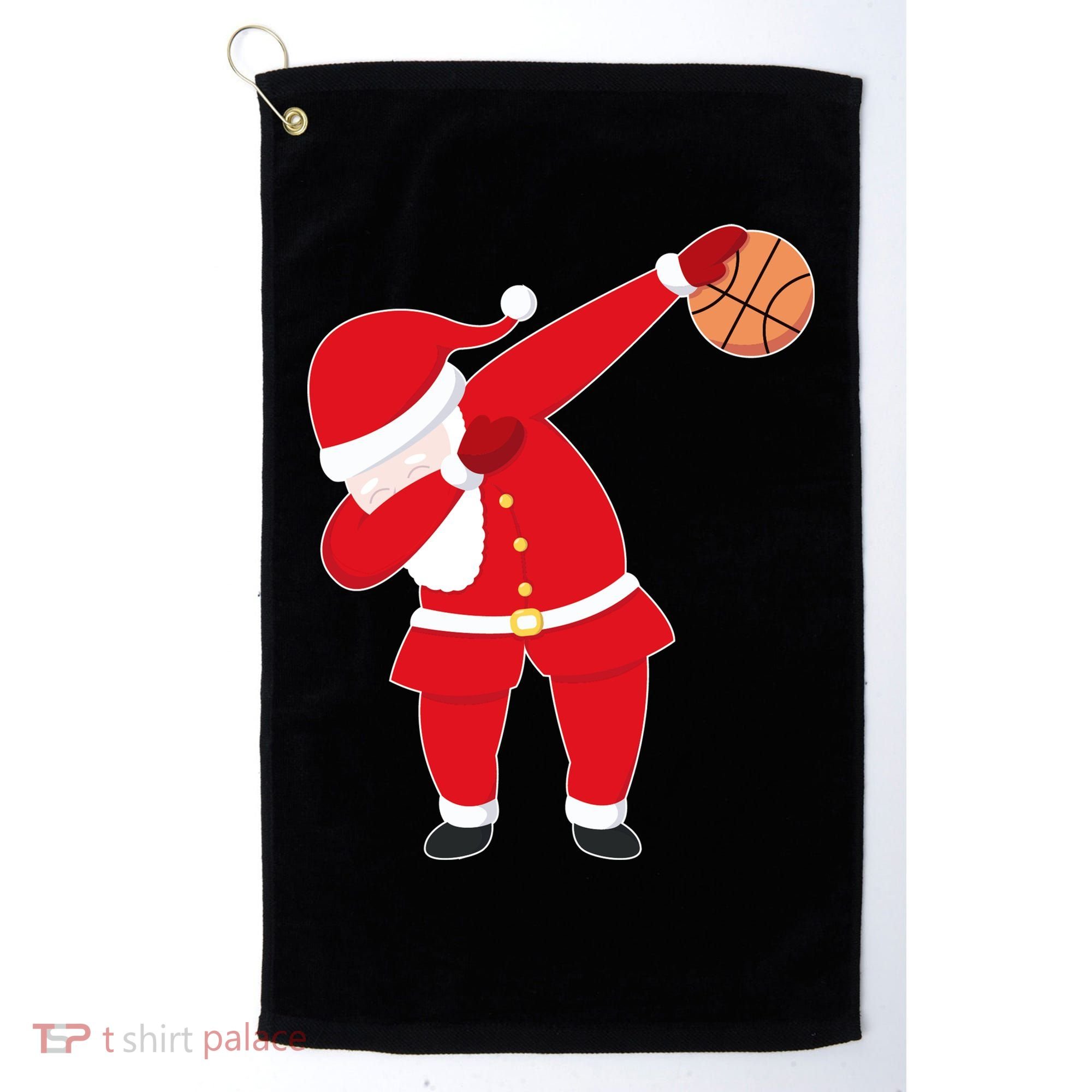 Basketball Dabbing Santa Golf Towel