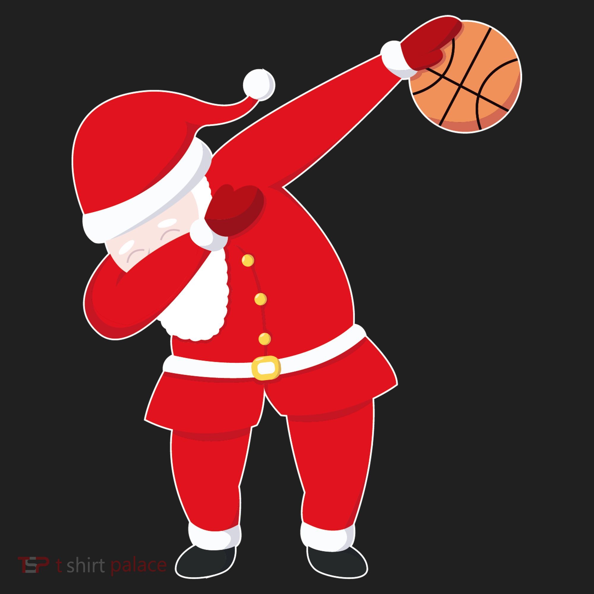 Basketball Dabbing Santa Golf Towel