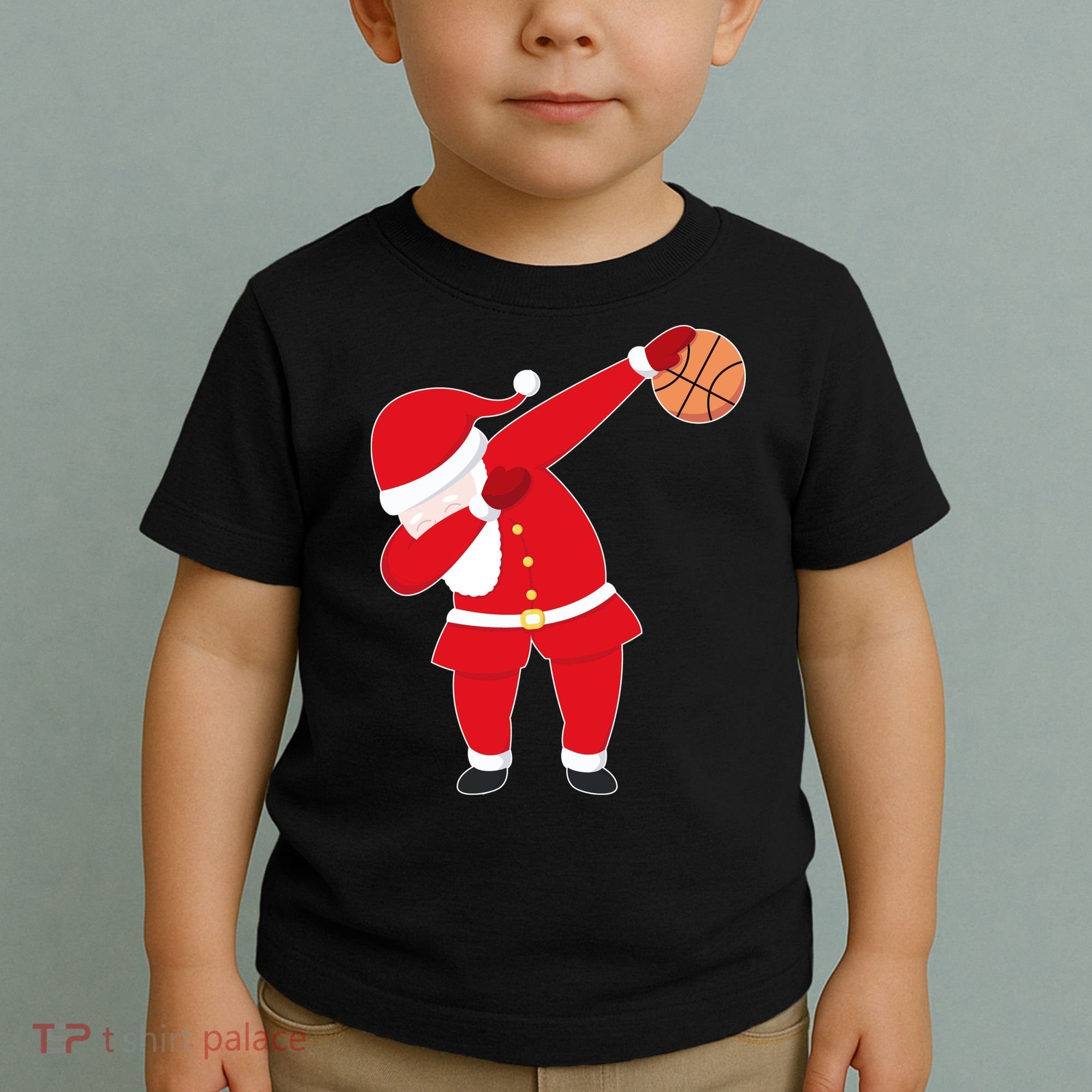 Basketball Dabbing Santa Toddler T-Shirt