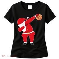 Basketball Dabbing Santa Women's T-Shirt thumb 0