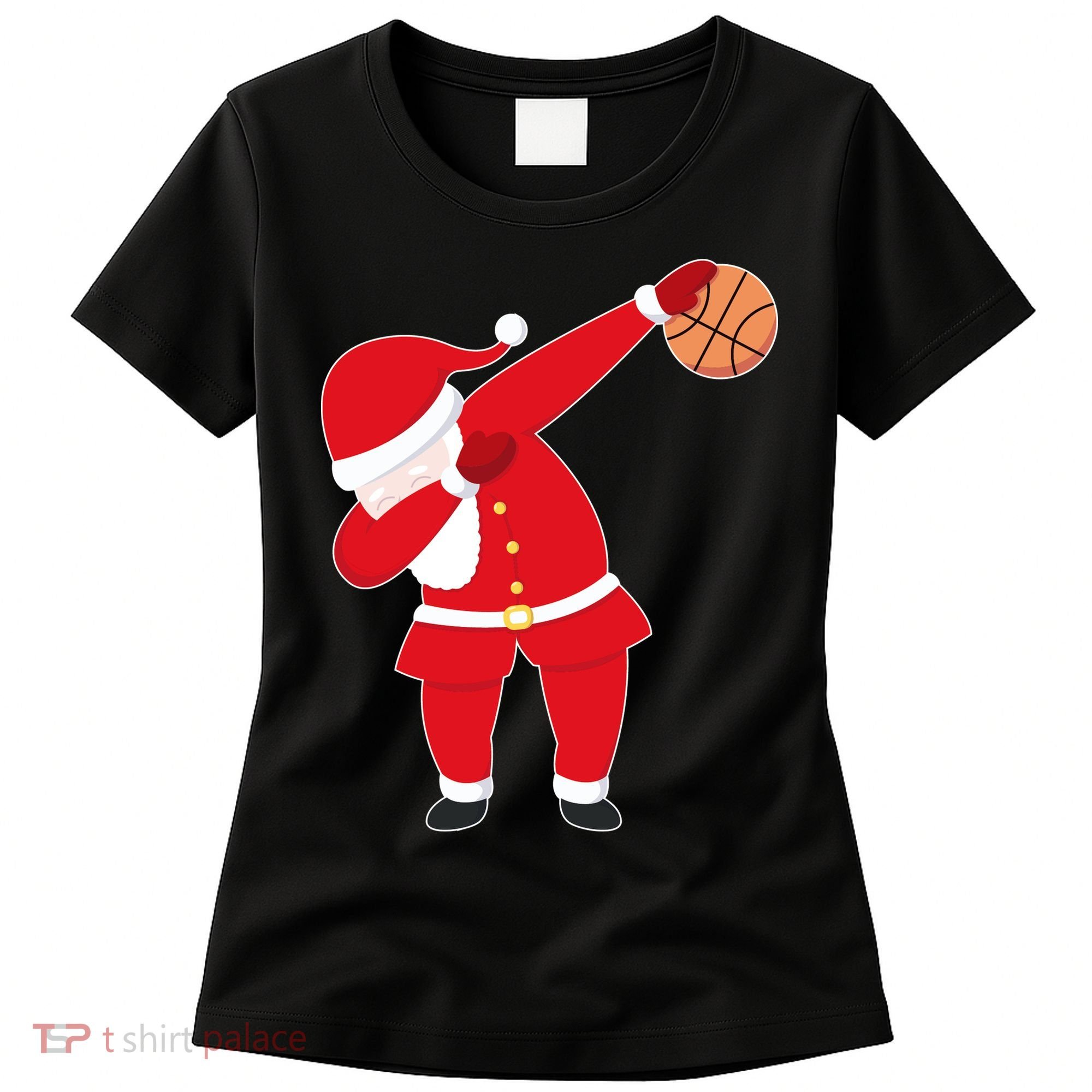 Basketball Dabbing Santa Women's T-Shirt