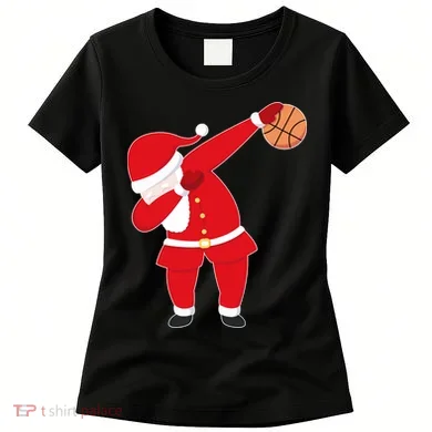Basketball Dabbing Santa Women's T-Shirt
