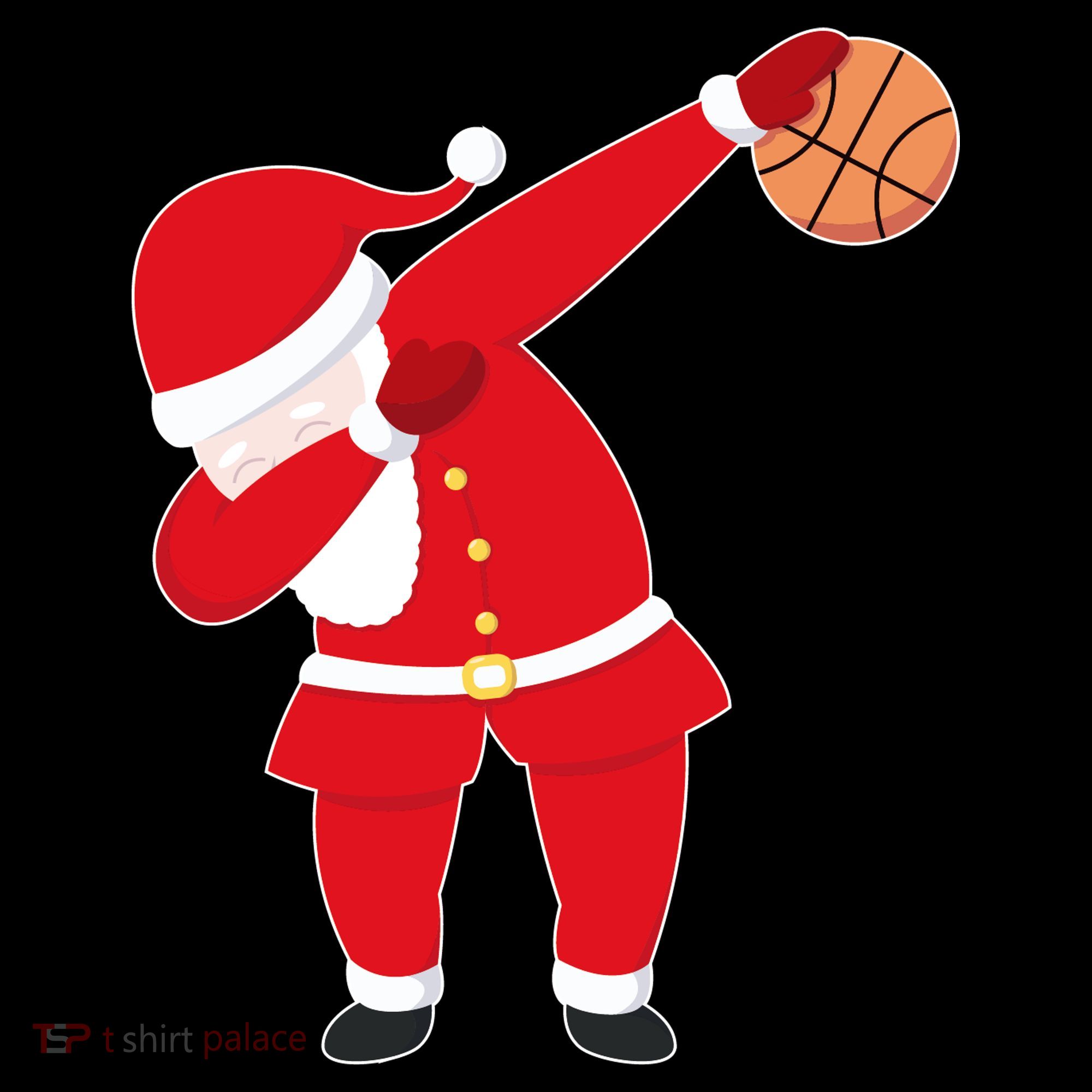 Basketball Dabbing Santa Women's T-Shirt