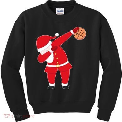 Basketball Dabbing Santa Kids Sweatshirt