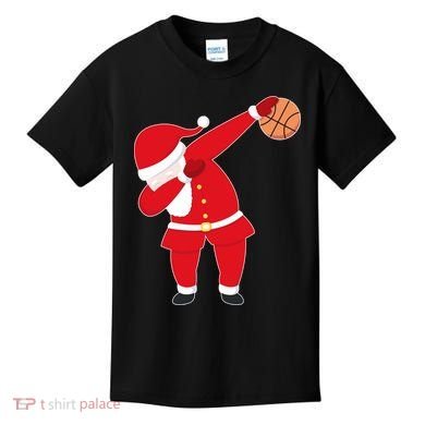 Basketball Dabbing Santa Kids T-Shirt