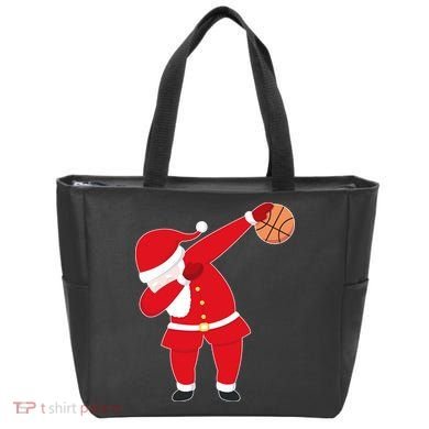 Basketball Dabbing Santa Tote Bag