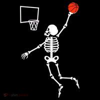 Basketball Dunking Skeleton Ornament thumb 1