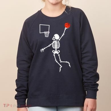 Basketball Dunking Skeleton Women's Sweatshirt