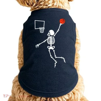 Basketball Dunking Skeleton Doggie Tank
