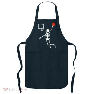 Basketball Dunking Skeleton Apron