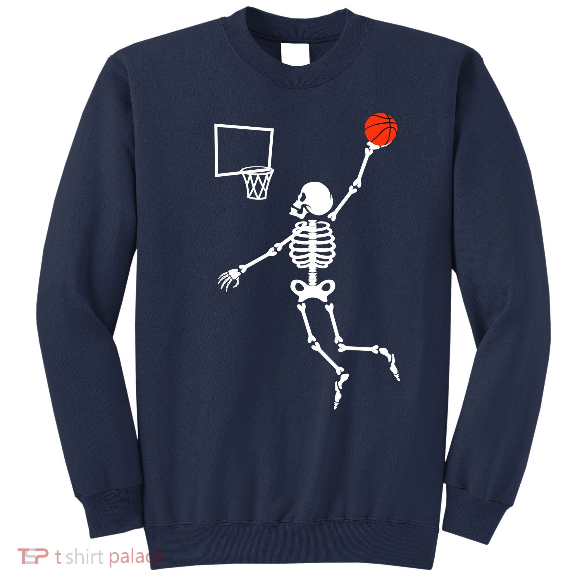 Basketball Dunking Skeleton Sweatshirt