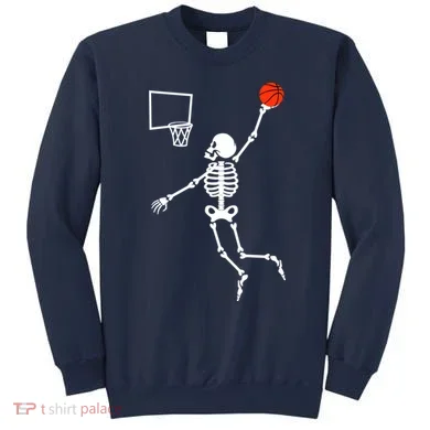 Basketball Dunking Skeleton Sweatshirt