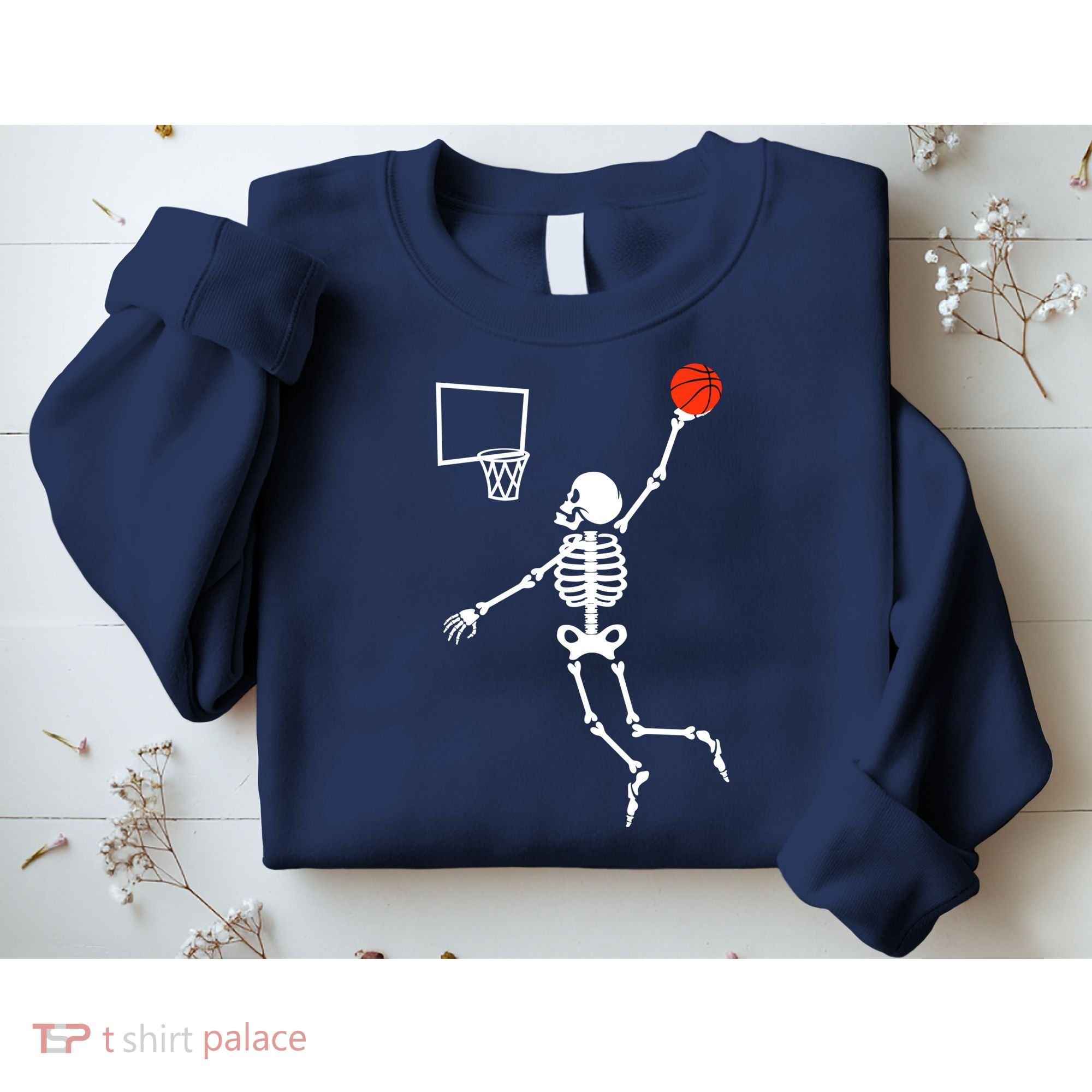 Basketball Dunking Skeleton Sweatshirt