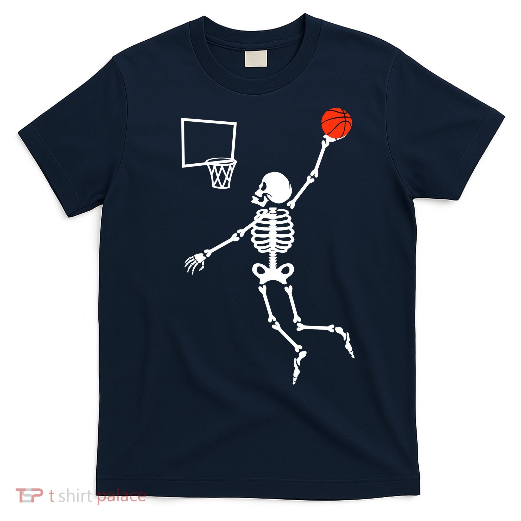Basketball Dunking Skeleton T-Shirt