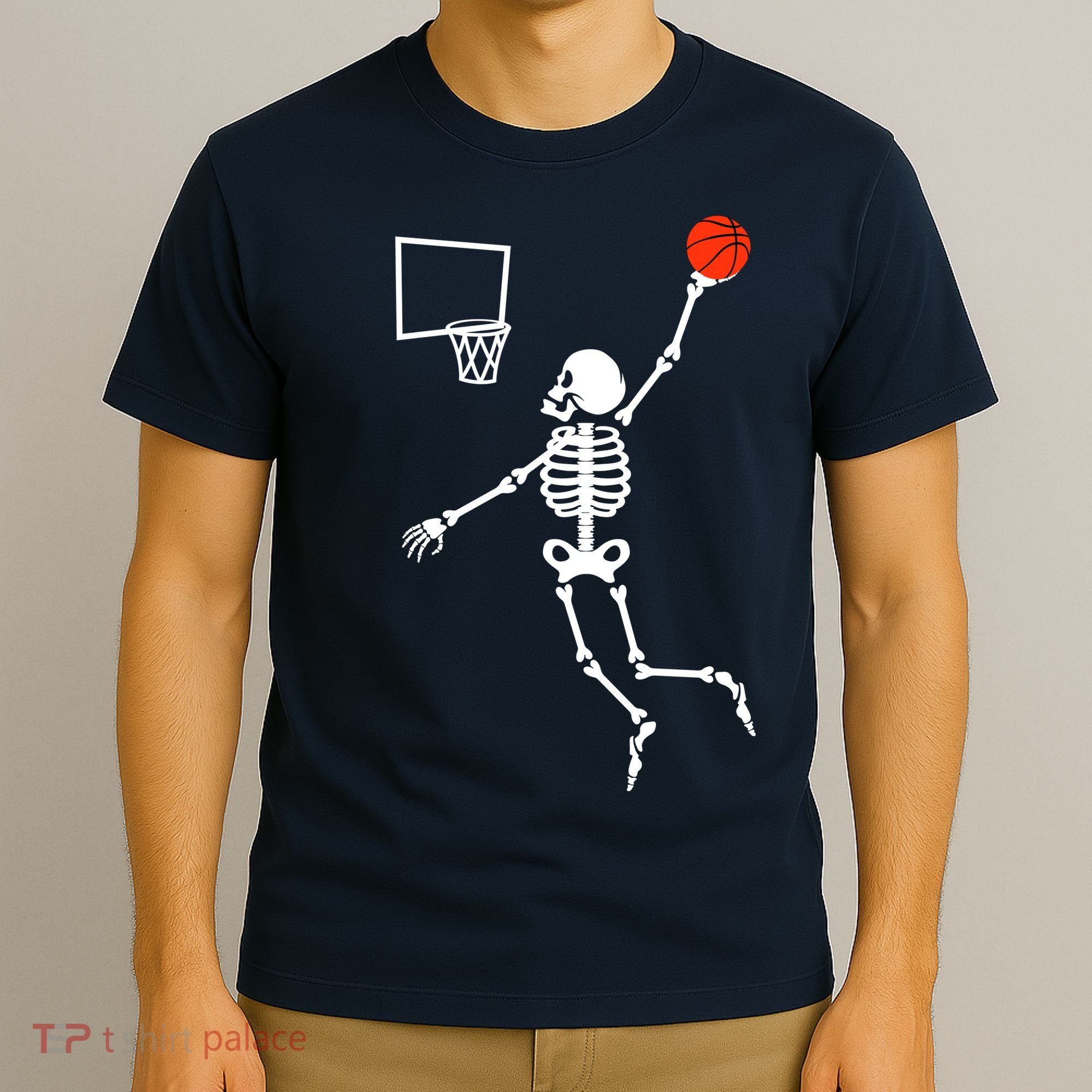 Basketball Dunking Skeleton T-Shirt