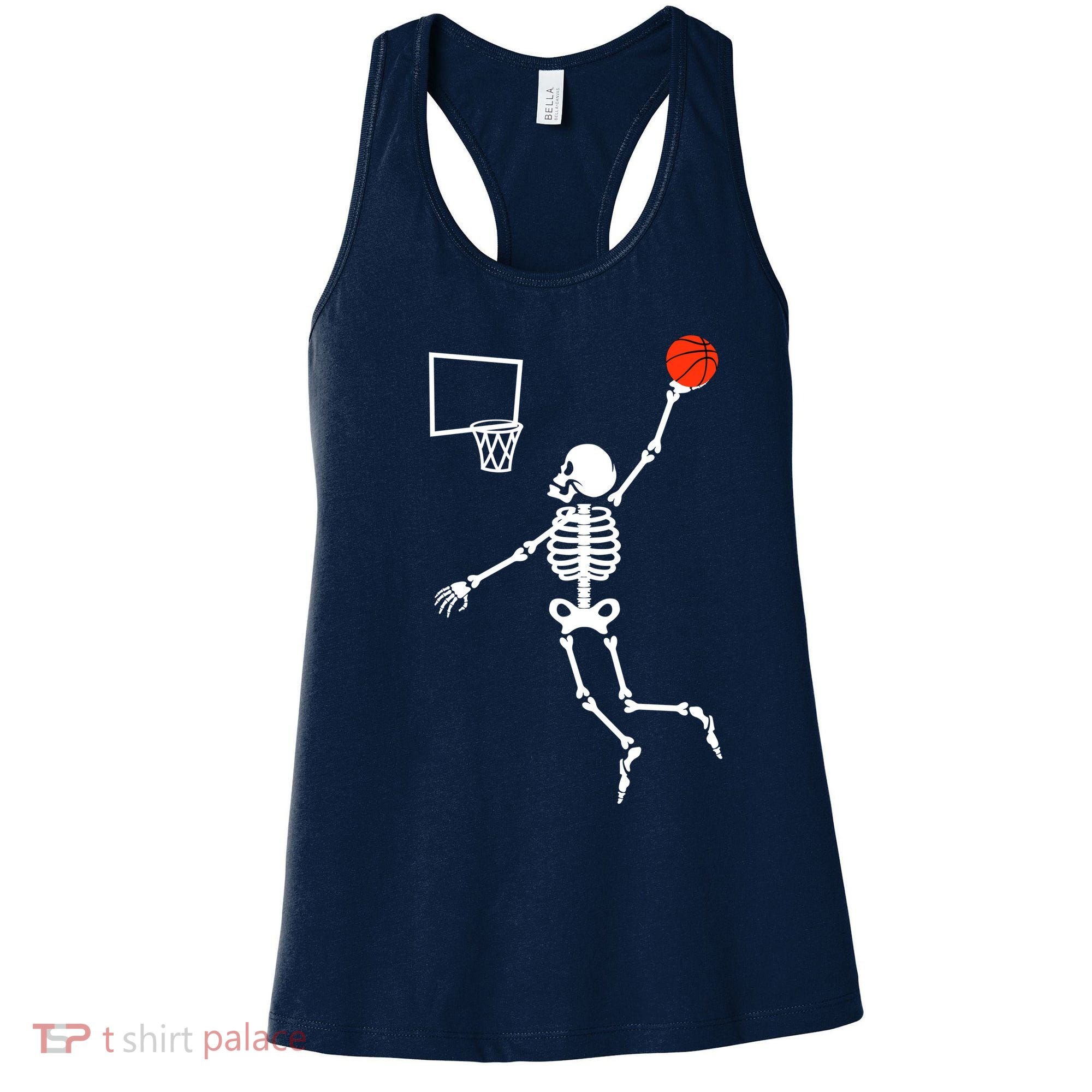 Basketball Dunking Skeleton Women's Tank Top