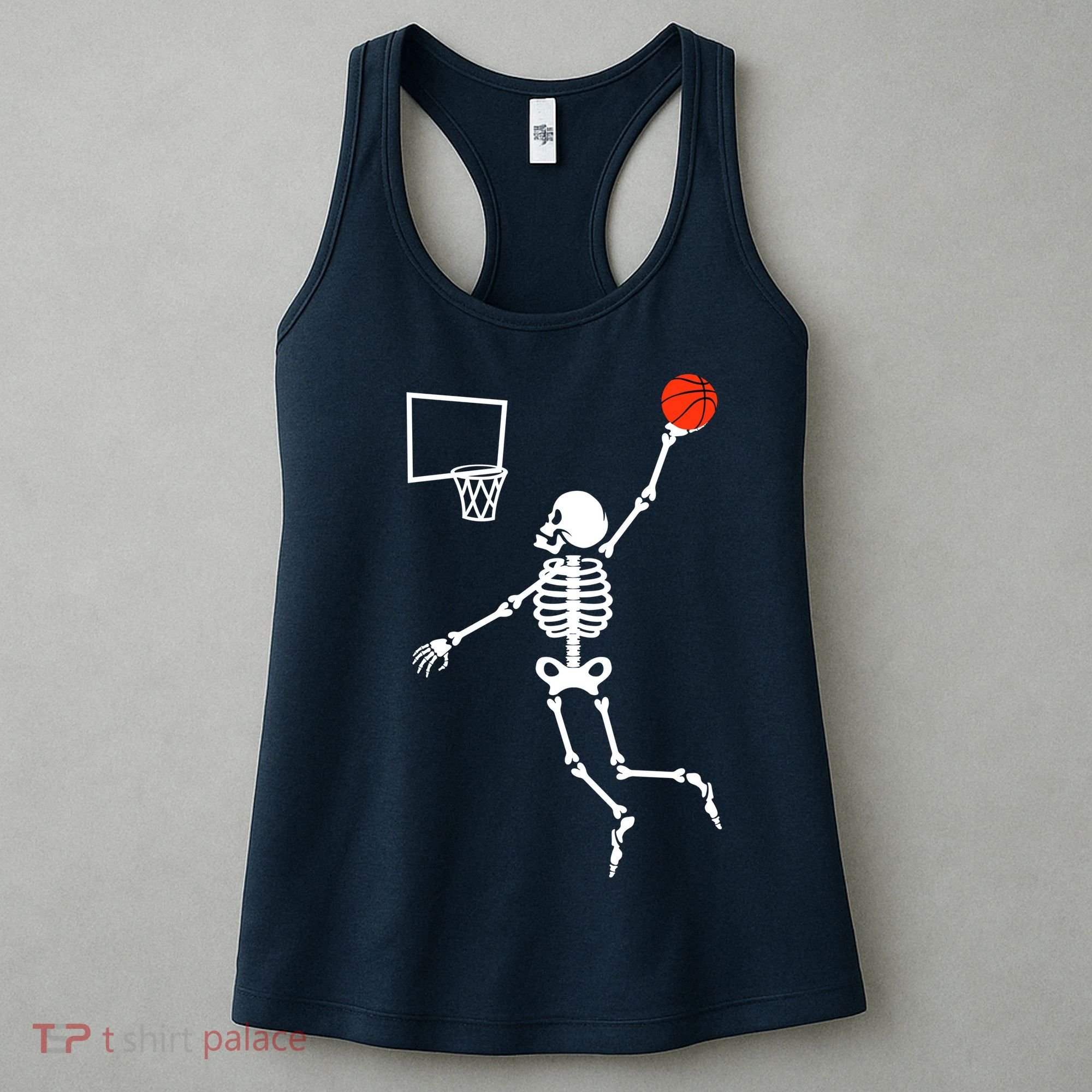 Basketball Dunking Skeleton Women's Tank Top