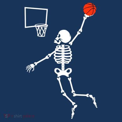 Basketball Dunking Skeleton Hat