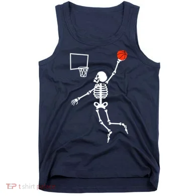 Basketball Dunking Skeleton Tank Top