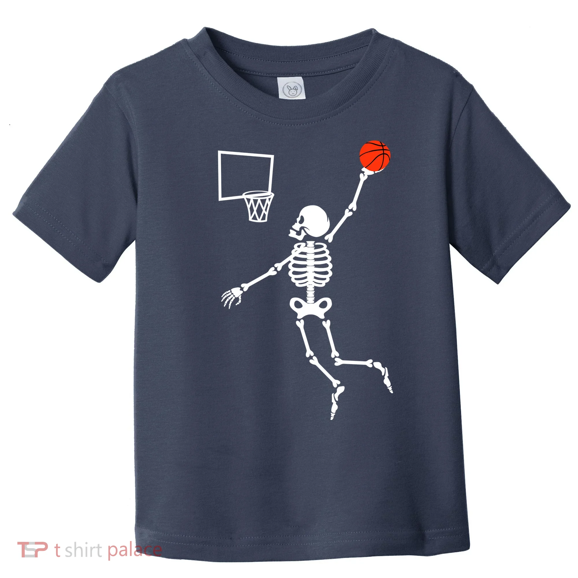 Basketball Dunking Skeleton Toddler T-Shirt