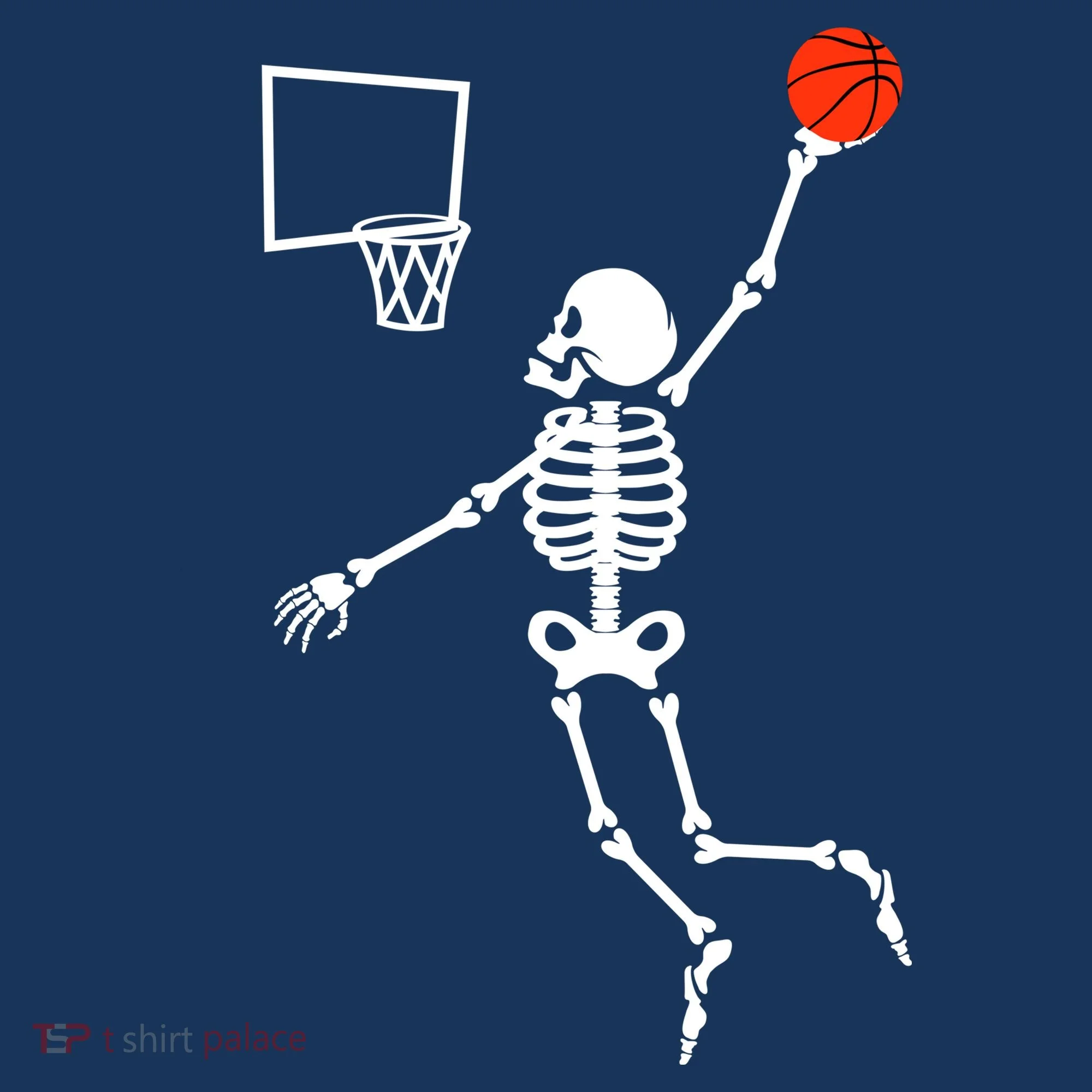 Basketball Dunking Skeleton Kids Sweatshirt