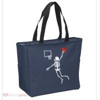Basketball Dunking Skeleton Tote Bag thumb 2
