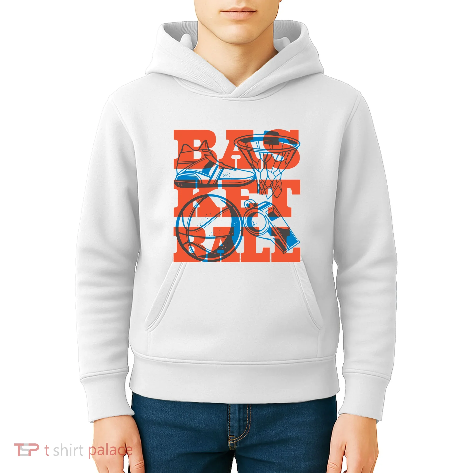 Basketball Equipment Kids Hoodie