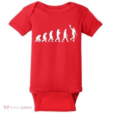 Basketball Evolution Baby Bodysuit