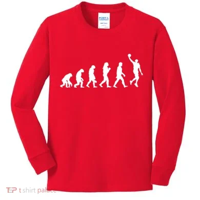 Basketball Evolution Kids Long Sleeve Shirt