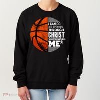 Basketball Faith All Things Through Christ Women's Sweatshirt thumb 0
