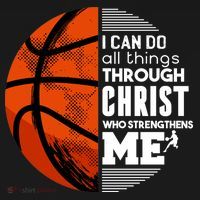 Basketball Faith All Things Through Christ Backpack thumb 2