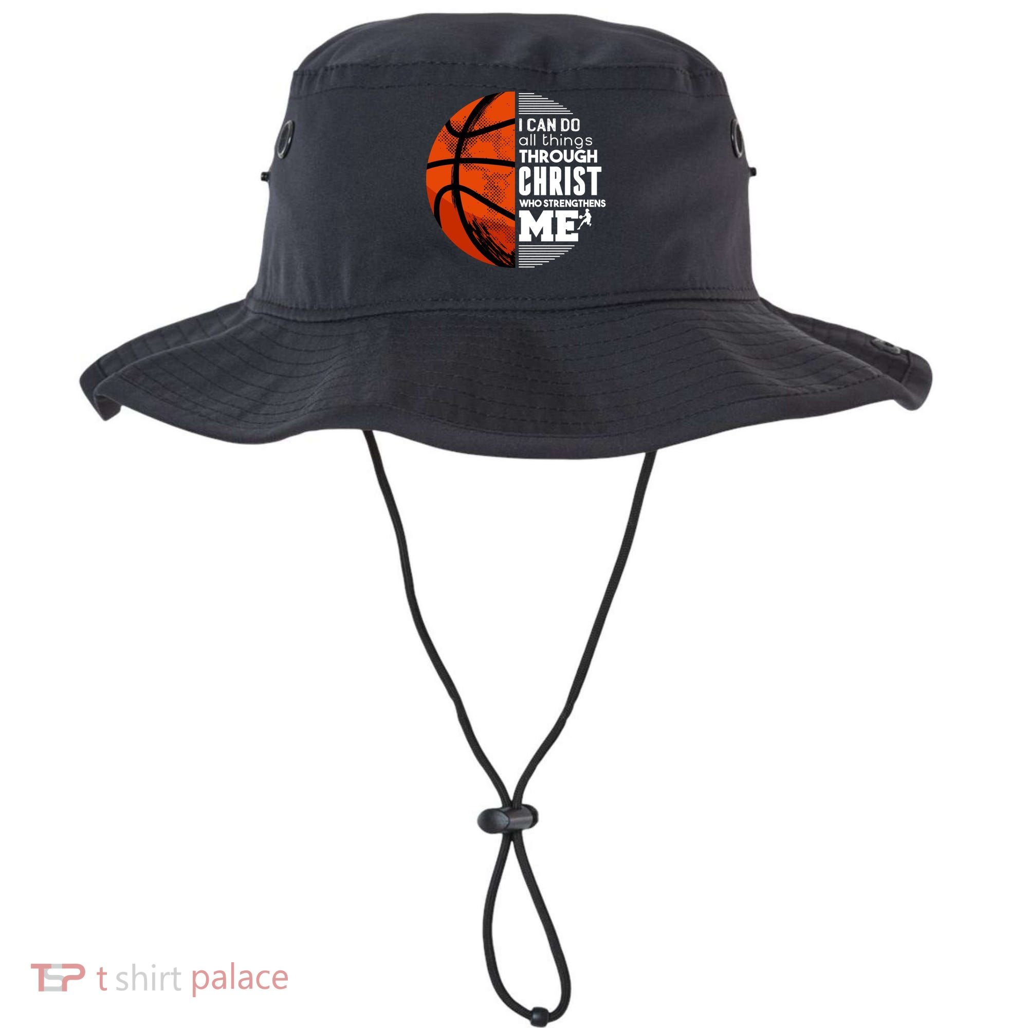 Basketball Faith All Things Through Christ Bucket Hat