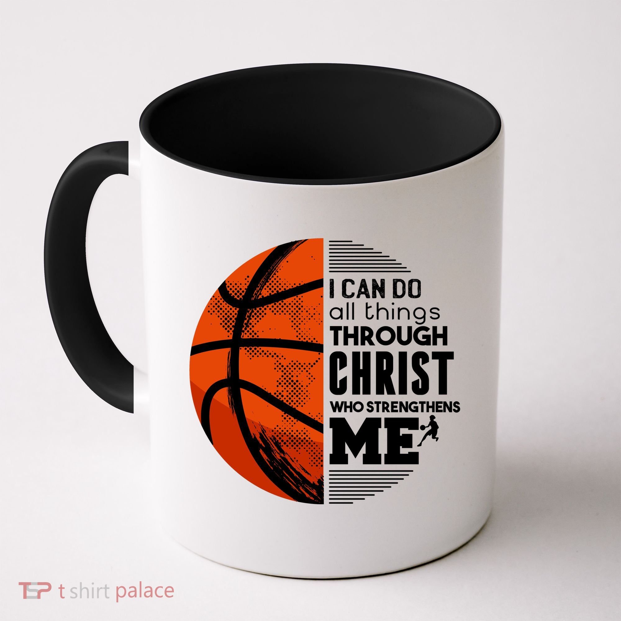 Basketball Faith All Things Through Christ Coffee Mug