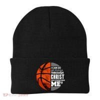 Basketball Faith All Things Through Christ Beanie thumb 0