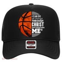 Basketball Faith All Things Through Christ Hat thumb 0
