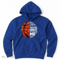 Basketball Faith All Things Through Christ Hoodie thumb 0
