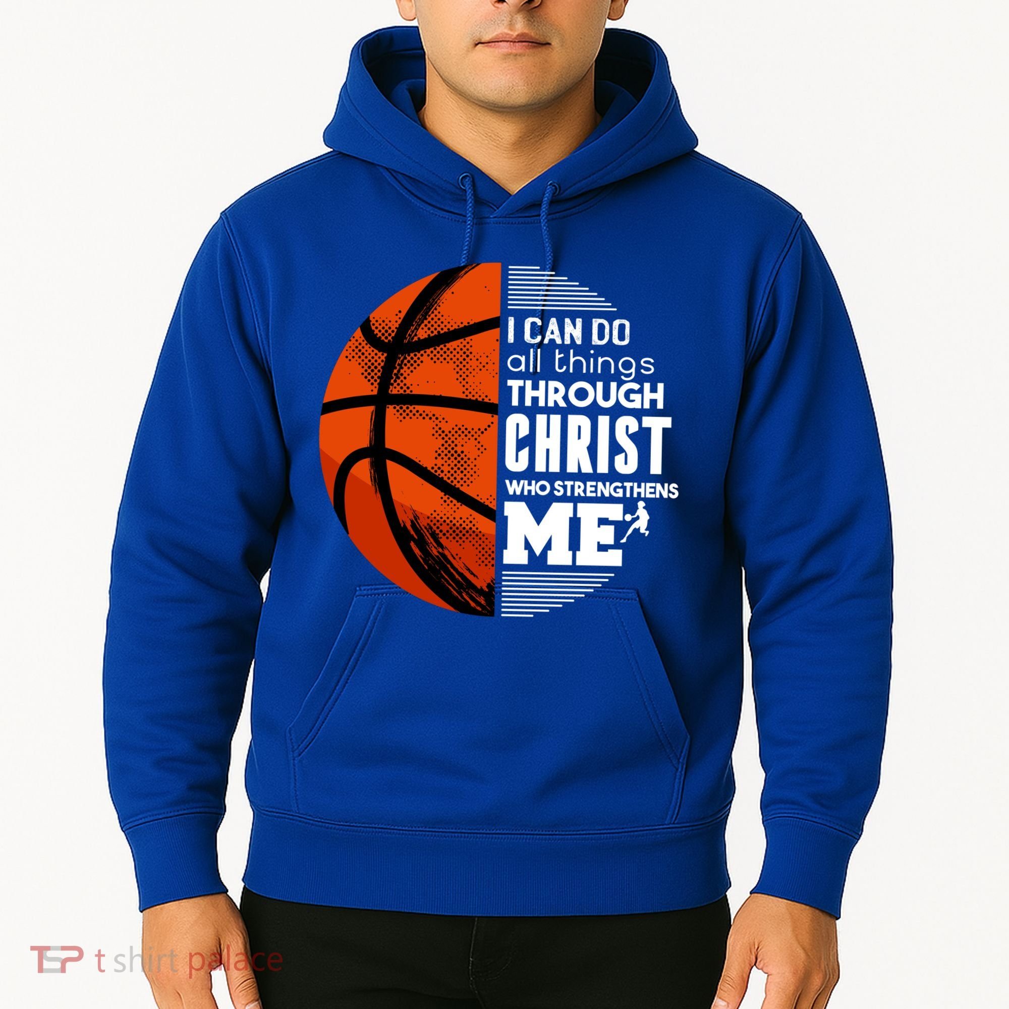 Basketball Faith All Things Through Christ Hoodie