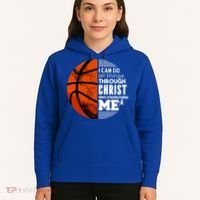 Basketball Faith All Things Through Christ Hoodie thumb 5