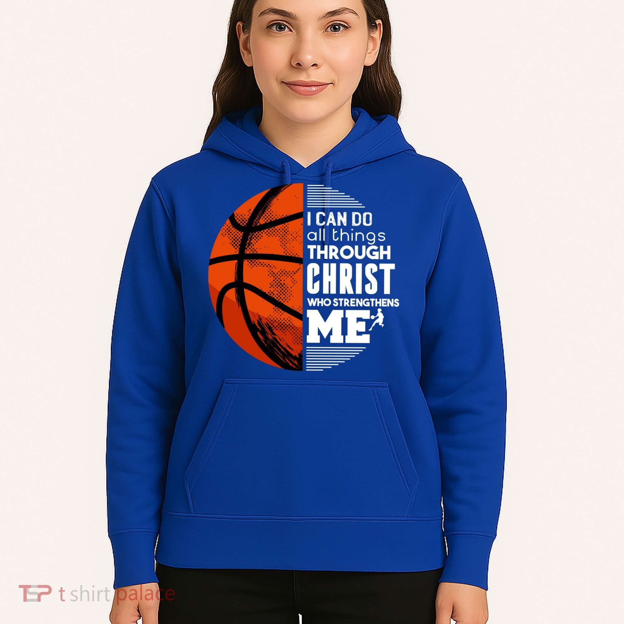 Basketball Faith All Things Through Christ Hoodie