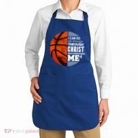 Basketball Faith All Things Through Christ Apron thumb 2