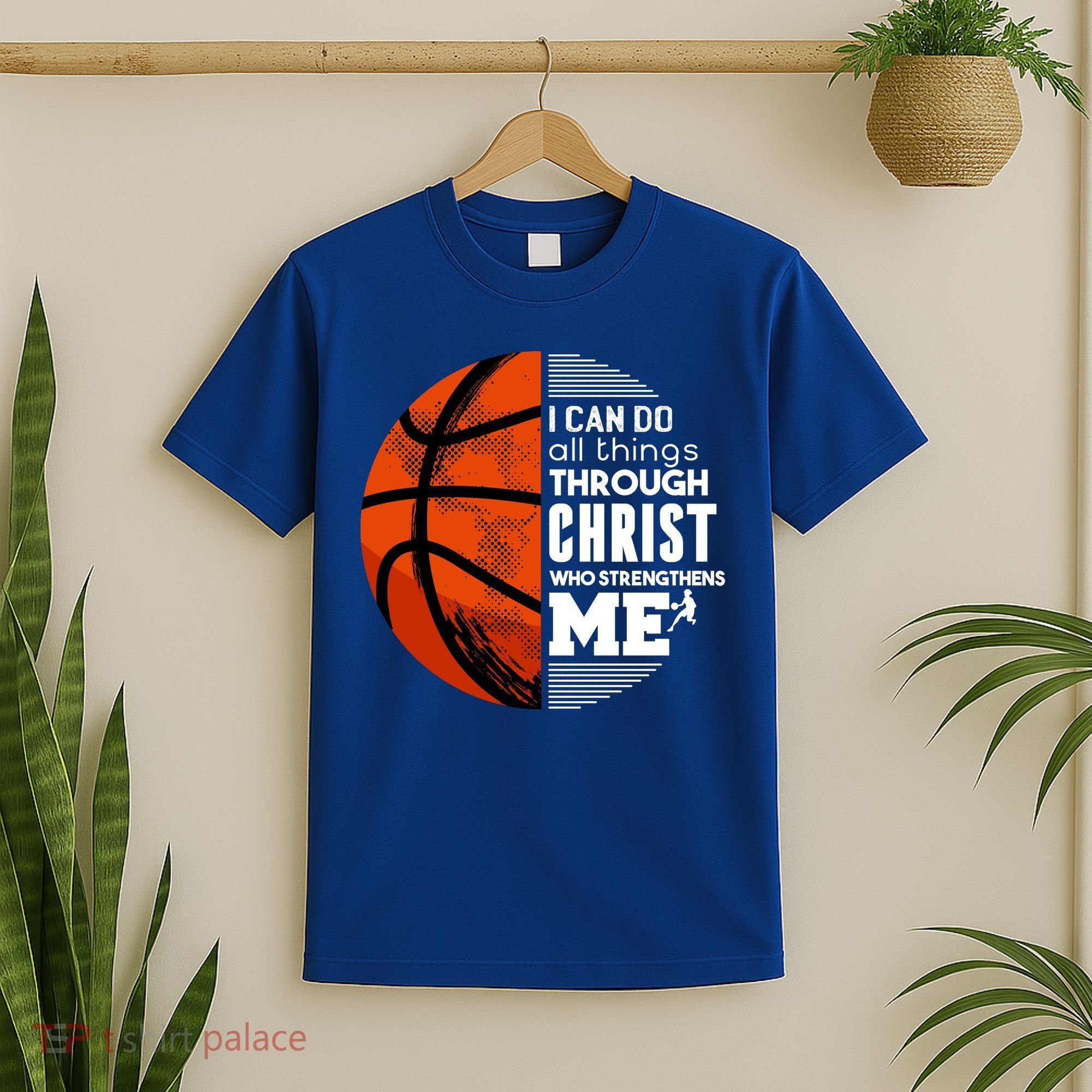 Basketball Faith All Things Through Christ T-Shirt