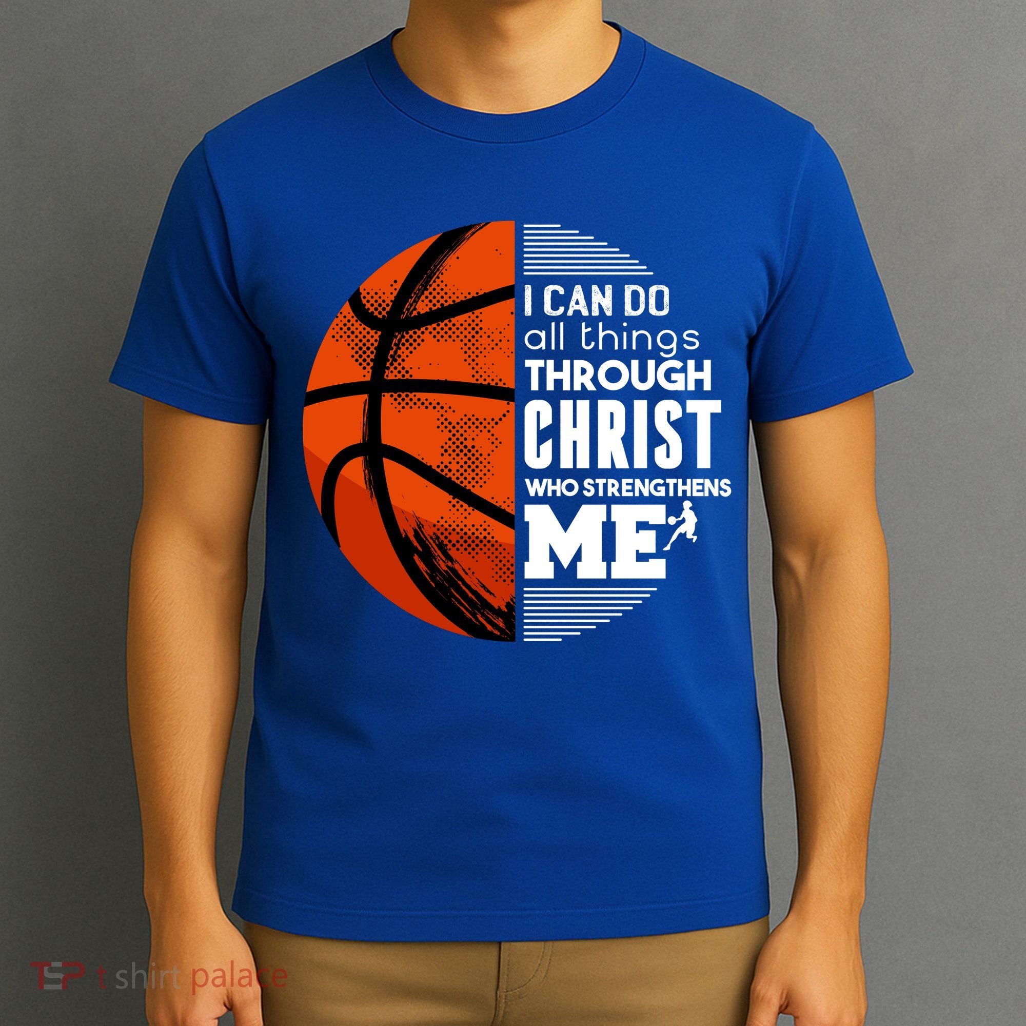 Basketball Faith All Things Through Christ T-Shirt