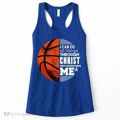 Basketball Faith All Things Through Christ Women's Tank Top
