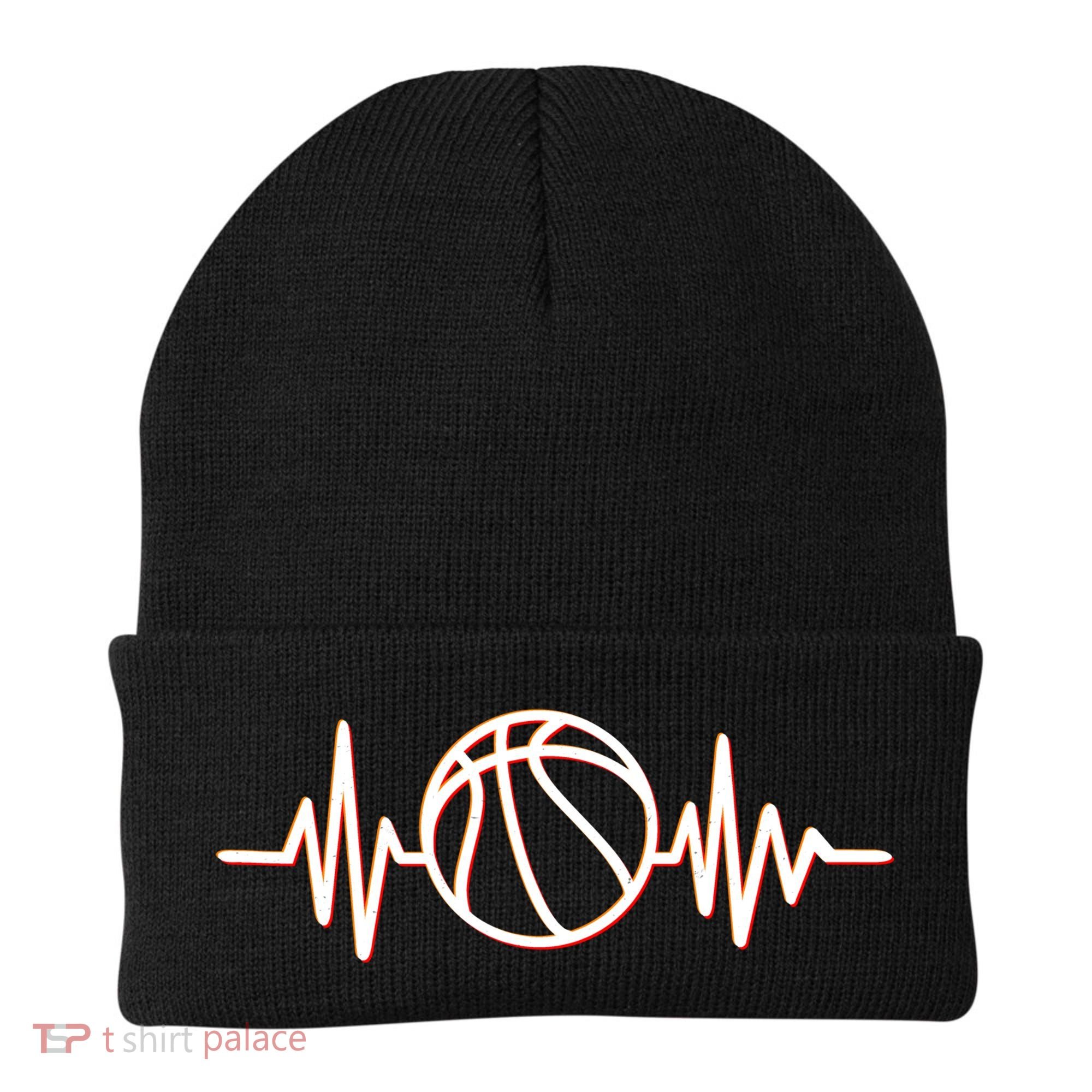 Basketball Heartbeat Beanie