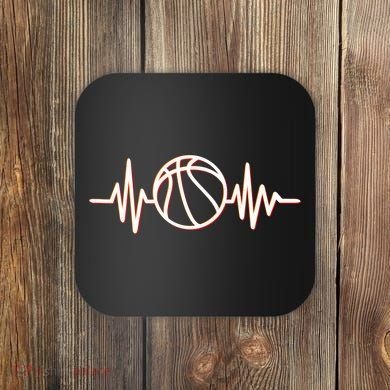 Basketball Heartbeat Coaster