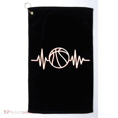 Basketball Heartbeat Golf Towel